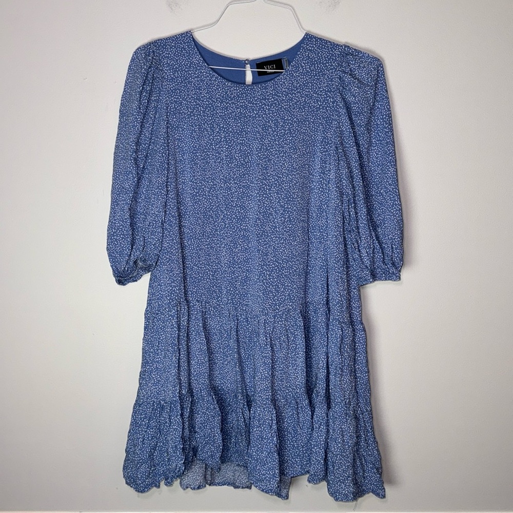 Vici Small Blue Baby Doll Dress